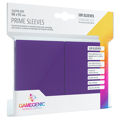Gamegenic Prime Card Sleeves: Purple Accessories ASMODEE NORTH AMERICA   
