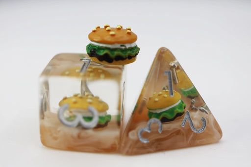 Hamburger RPG Dice Set Accessories Foam Brain   