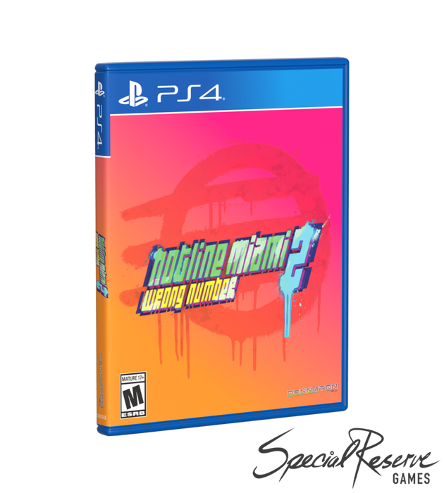 Hotline Miami 2 - Wrong Number - Exclusive Variant - Playstation 4 - Sealed Video Games Limited Run   