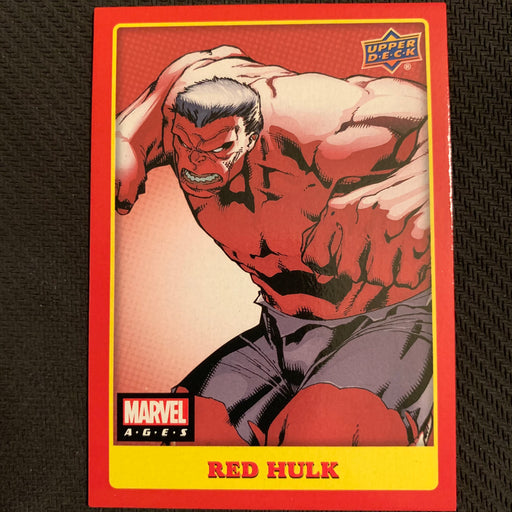 Marvel Ages 2021 - 028 - Red Hulk Vintage Trading Card Singles Upper Deck   