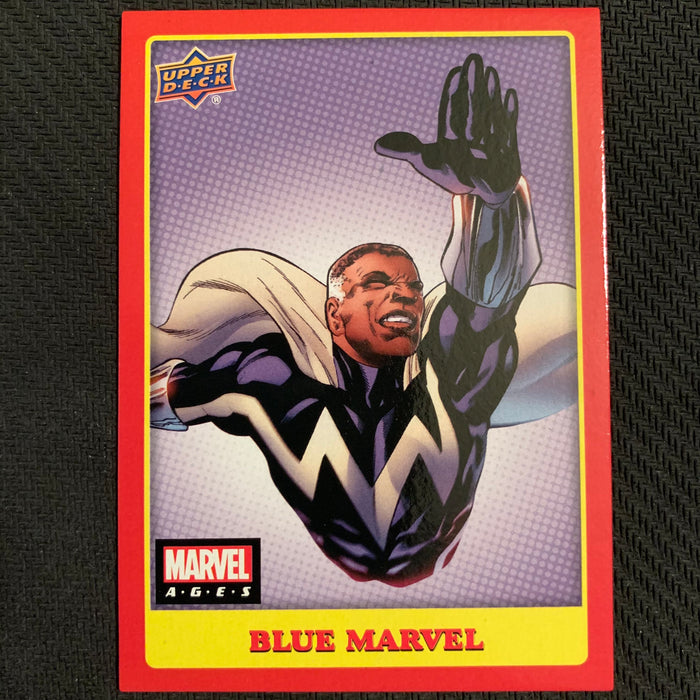 Marvel Ages 2021 - 023 - Blue Marvel Vintage Trading Card Singles Upper Deck   