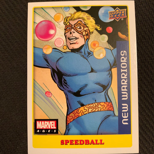 Marvel Ages 2021 - 099S - Speedball Vintage Trading Card Singles Upper Deck