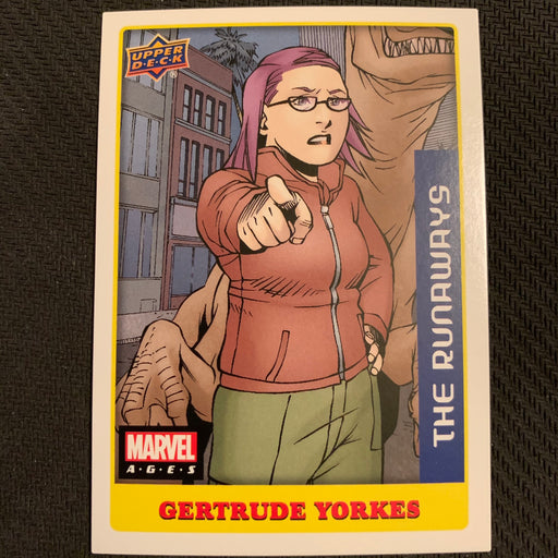 Marvel Ages 2021 - 062S - Gertrude Yorkes Vintage Trading Card Singles Upper Deck