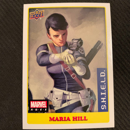 Marvel Ages 2021 - 042S - Maria Hill Vintage Trading Card Singles Upper Deck   