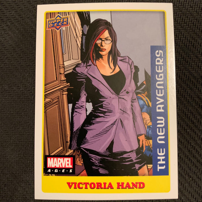 Marvel Ages 2021 - 029S - Victoria Hand Vintage Trading Card Singles Upper Deck   