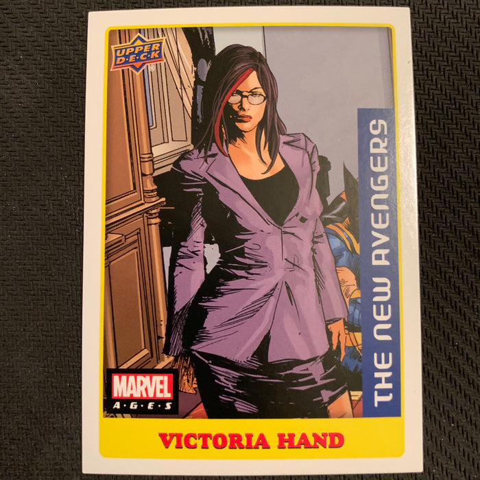 Marvel Ages 2021 - 029S - Victoria Hand Vintage Trading Card Singles Upper Deck