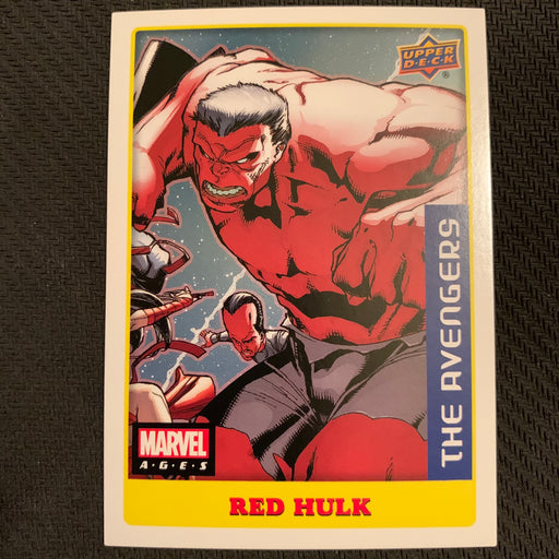 Marvel Ages 2021 - 028S - Red Hulk Vintage Trading Card Singles Upper Deck   