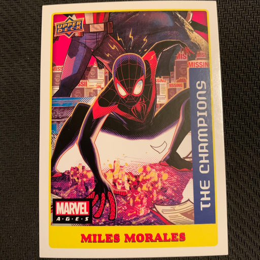 Marvel Ages 2021 - 013S - Miles Morales Vintage Trading Card Singles Upper Deck   