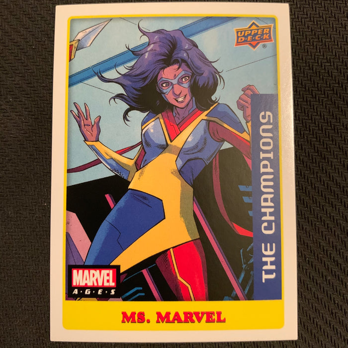 Marvel Ages 2021 - 007S - Ms. Marvel Vintage Trading Card Singles Upper Deck