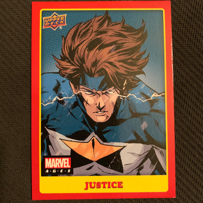 Marvel Ages 2021 - 186SP - Justice Vintage Trading Card Singles Upper Deck