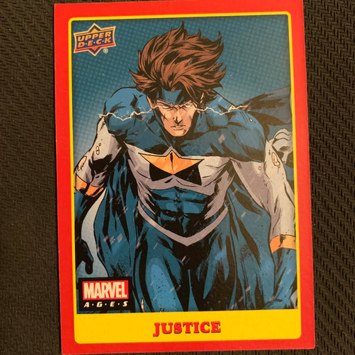 Marvel Ages 2021 - 186 - Justice Vintage Trading Card Singles Upper Deck   