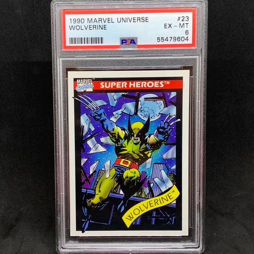 Marvel Universe 1990 - 032 - Wolverine - PSA 6 Vintage Trading Card Singles Impel   