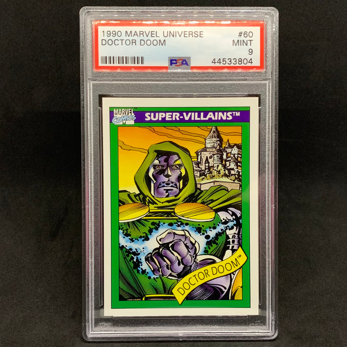 Marvel Universe 1990 - 060 - Doctor Doom - PSA 9 Vintage Trading Card Singles Impel   