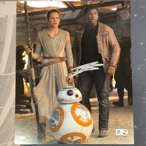 Star Wars - Topps Authentics - John Boyega as Finn Autograph - 8x10 - Finn, Rey, and BB-8 Vintage Trading Card Singles Topps   