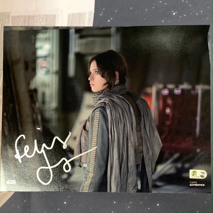 Star Wars - Topps Authentics - Felicty Jones as Jynn Erso Autograph - 8x10 Vintage Trading Card Singles Topps