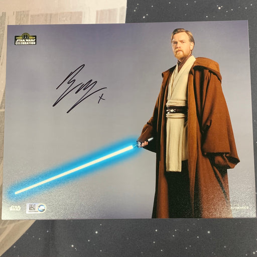 Star Wars - Topps Authentics - Ewan McGregor as Obi-Wan Kenobi Autograph - 8x10 Vintage Trading Card Singles Topps   