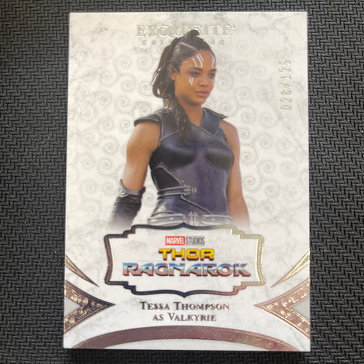 Marvel Black Diamond 2021 - Exquisite Collection - 44- Tessa Thompson as Valkyrie - 028/125 Vintage Trading Card Singles Upper Deck   