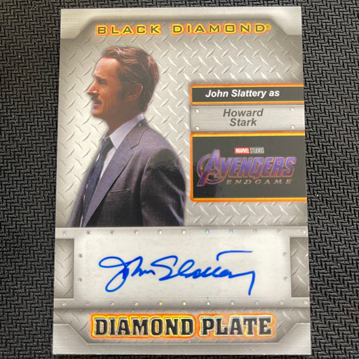 Marvel Black Diamond 2021 - DP-JS - John Slattery as Howard Stark - Diamond Plate Autograph Vintage Trading Card Singles Upper Deck