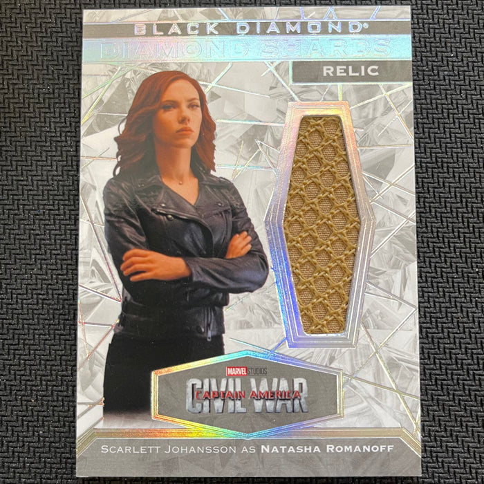 Marvel Black Diamond 2021 - DS-SJ -Scarlet Johansson as Natasha Romanoff - Diamond Shards Relic Vintage Trading Card Singles Upper Deck