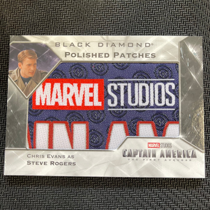 Marvel Black Diamond 2021 - PP-CA1 - Chris Evans as Steve Rogers - Polishes Patches Vintage Trading Card Singles Upper Deck