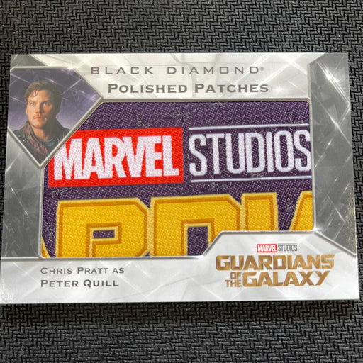 Marvel Black Diamond 2021 - PP-GG1 - Chris Pratt as Peter Quill - Polishes Patches Vintage Trading Card Singles Upper Deck   