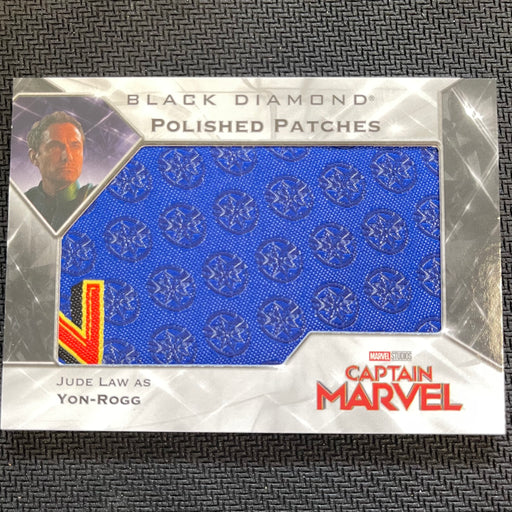 Marvel Black Diamond 2021 - PP-CM3 - Jude Law as Yon-Rogg - Polishes Patches Vintage Trading Card Singles Upper Deck   