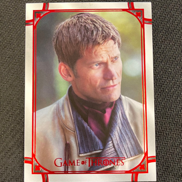 Game of Thrones - Iron Anniversary 2021 - 112 - Ser Jamie Lannister - 28/50 Red Vintage Trading Card Singles Rittenhouse   