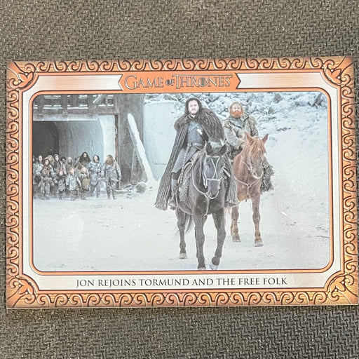 Game of Thrones - Iron Anniversary 2021 - Inflexions 199 - Jon Rejoins Tormund and the Free Folk Vintage Trading Card Singles Rittenhouse   