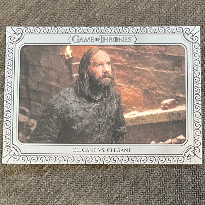 Game of Thrones - Iron Anniversary 2021 - Inflexions 187 - Clegane vs. Clegane - 29/75 Silver Vintage Trading Card Singles Rittenhouse