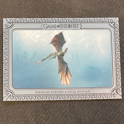 Game of Thrones - Iron Anniversary 2021 - Inflexions 181 - Rhaegal Suffers a Fatal Wound - 70/75 Silver Vintage Trading Card Singles Rittenhouse