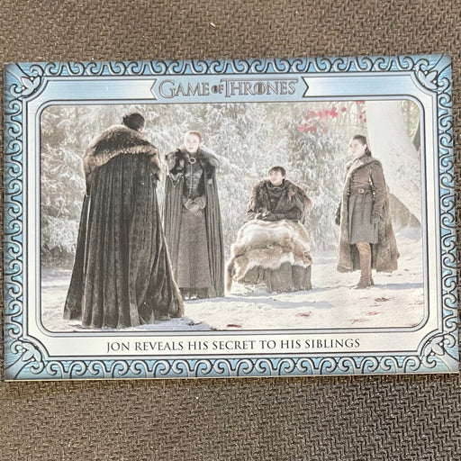 Game of Thrones - Iron Anniversary 2021 - Inflexions 177 - Jon Reveals His Secret to His Siblings Vintage Trading Card Singles Rittenhouse   