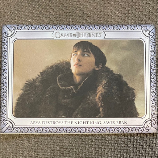 Game of Thrones - Iron Anniversary 2021 - Inflexions 171 - Arya Destroys the Night King, Saves Bran Vintage Trading Card Singles Rittenhouse   