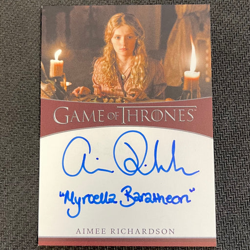 Game of Thrones - Iron Anniversary 2021 - Autograph - Aimee Richardson as Myrcella Baratheon Vintage Trading Card Singles Rittenhouse