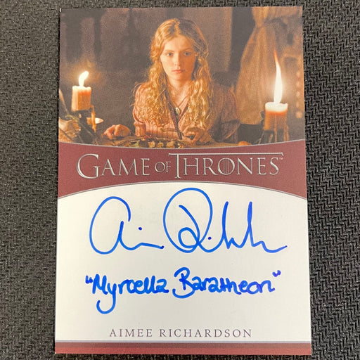 Game of Thrones - Iron Anniversary 2021 - Autograph - Aimee Richardson as Myrcella Baratheon Vintage Trading Card Singles Rittenhouse   