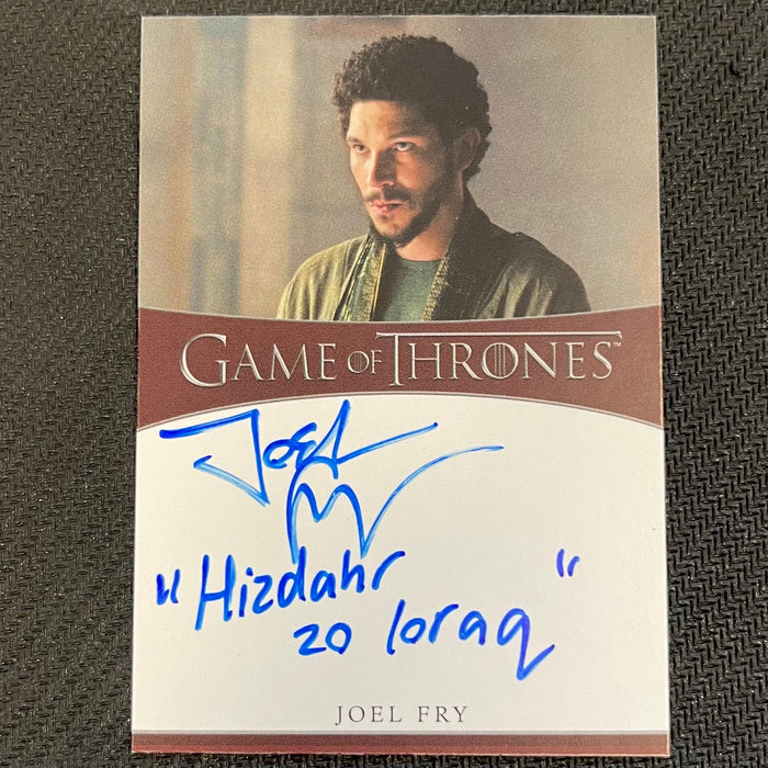 Game of Thrones - Iron Anniversary 2021 - Autograph - Joel Fry as Hizdahr Zo Loraq Vintage Trading Card Singles Rittenhouse