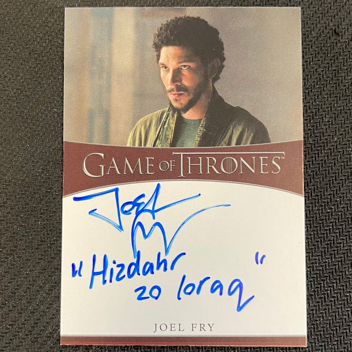 Game of Thrones - Iron Anniversary 2021 - Autograph - Joel Fry as Hizdahr Zo Loraq Vintage Trading Card Singles Rittenhouse   