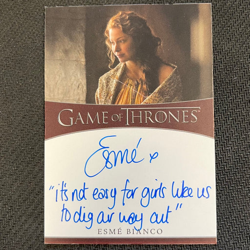 Game of Thrones - Iron Anniversary 2021 - Autograph - Esme Bianco as Ros Vintage Trading Card Singles Rittenhouse   