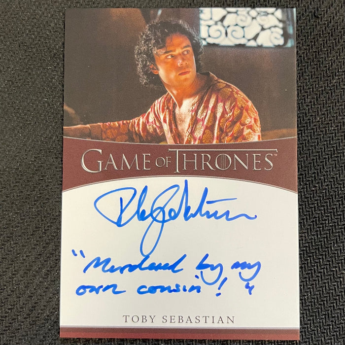 Game of Thrones - Iron Anniversary 2021 - Autograph - Toby Sebastian as Trystane Martell Vintage Trading Card Singles Rittenhouse