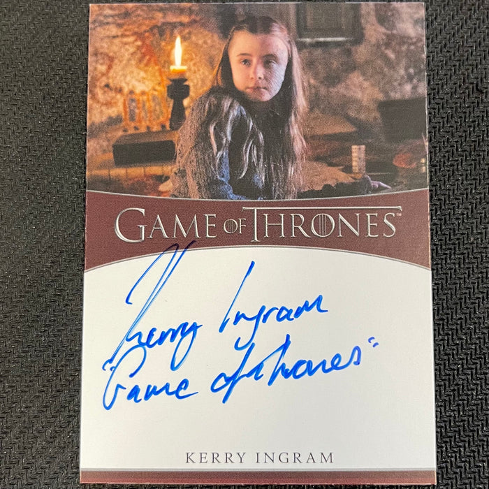 Game of Thrones - Iron Anniversary 2021 - Autograph - Kerry Ingram as Shireen Baratheon Vintage Trading Card Singles Rittenhouse   
