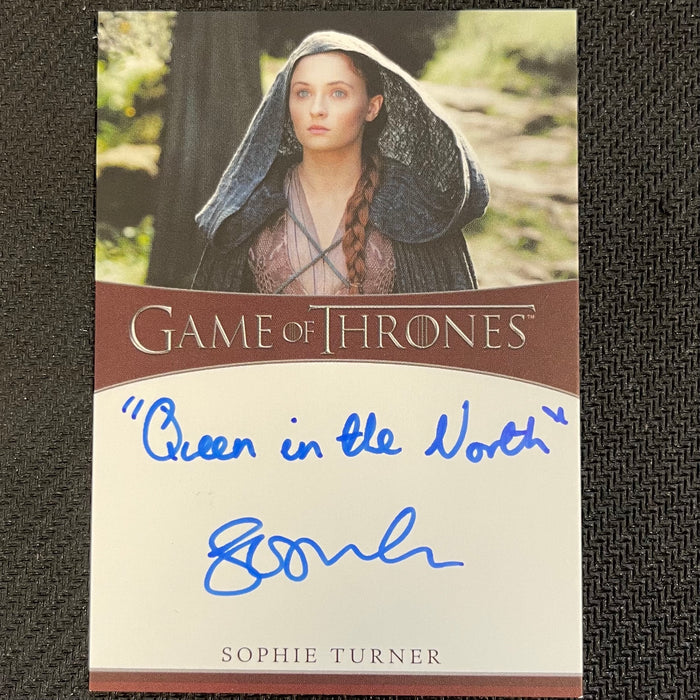 Game of Thrones - Iron Anniversary 2021 - Autograph - Sophie Turner as Sansa Stark Vintage Trading Card Singles Rittenhouse   