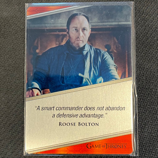Game of Thrones - Iron Anniversary 2021 - E35 - Metal Expressions  - Michael McElhatton as Roose Bolton Vintage Trading Card Singles Rittenhouse   