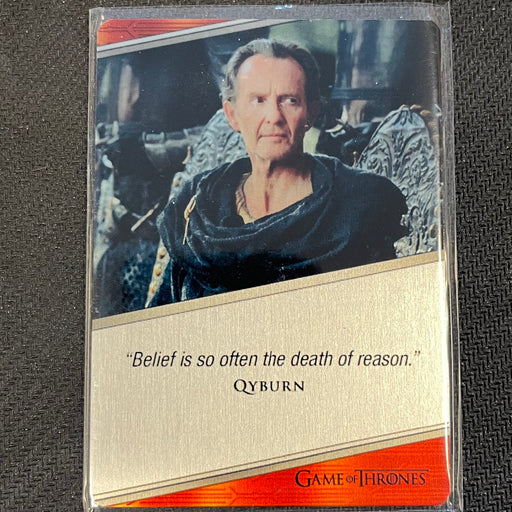 Game of Thrones - Iron Anniversary 2021 - E23 - Metal Expressions - Anton Lesser as Qyburn Vintage Trading Card Singles Rittenhouse   