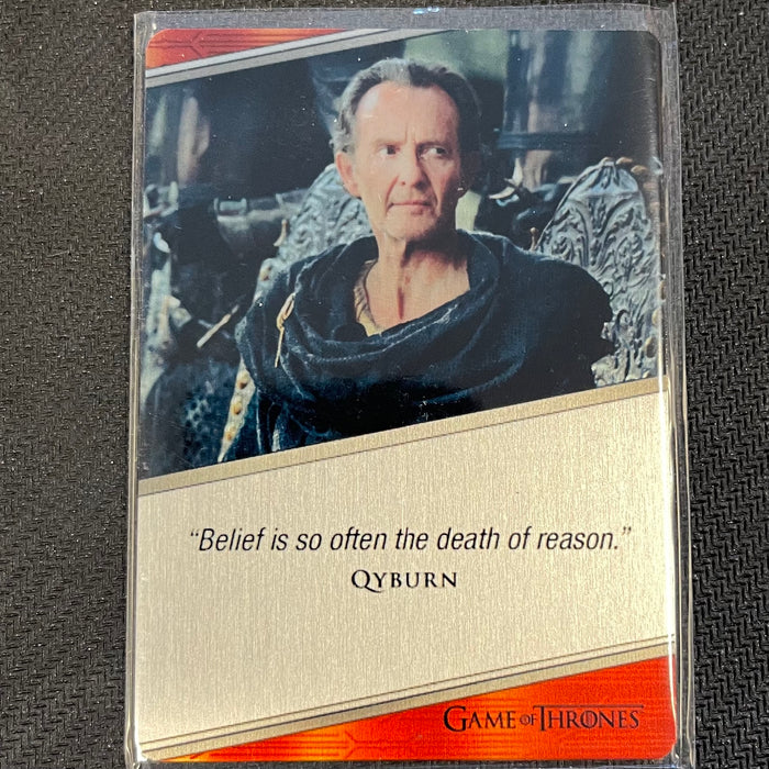 Game of Thrones - Iron Anniversary 2021 - E23 - Metal Expressions - Anton Lesser as Qyburn Vintage Trading Card Singles Rittenhouse