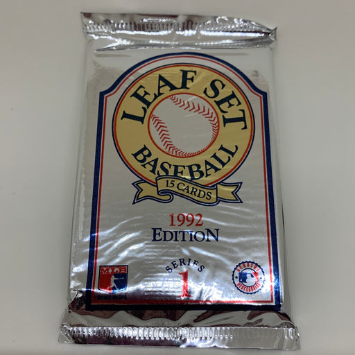 Leaf Set Baseball - 1992 Edition Trading Card Pack Vintage Trading Cards Heroic Goods and Games   