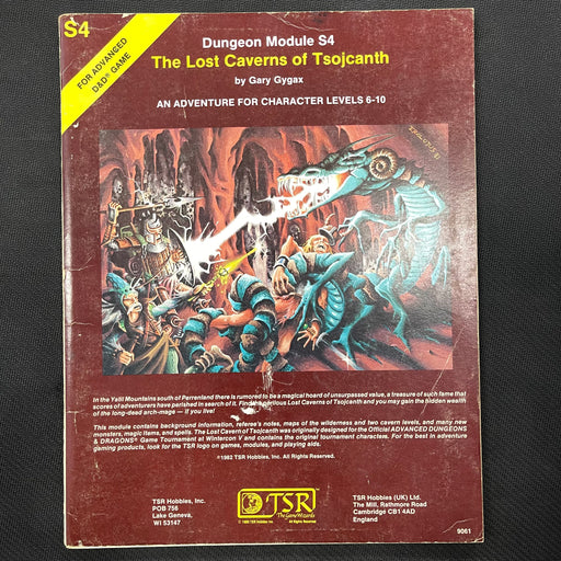 Advanced Dungeons and Dragons - S4 Module - The Lost Caverns of Tsocanth RPG Heroic Goods and Games   