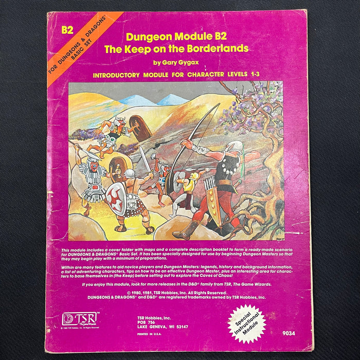 Advanced Dungeons and Dragons - B2 Module - The Keep on the Borderlands RPG Heroic Goods and Games   