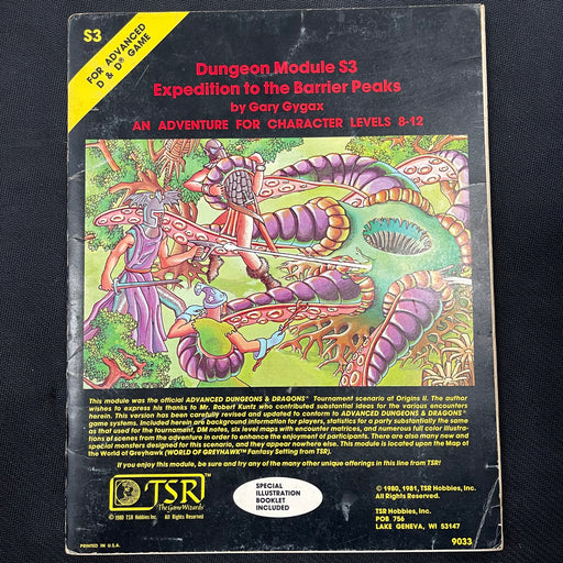 Advanced Dungeons and Dragons - S3 Module - Expedition to the Barrier Peaks RPG Heroic Goods and Games   