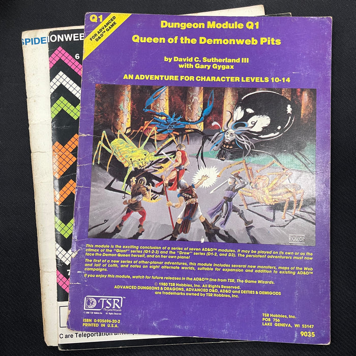 Advanced Dungeons and Dragons - Q1 Module - Queen of the Demonweb Pits RPG Heroic Goods and Games   