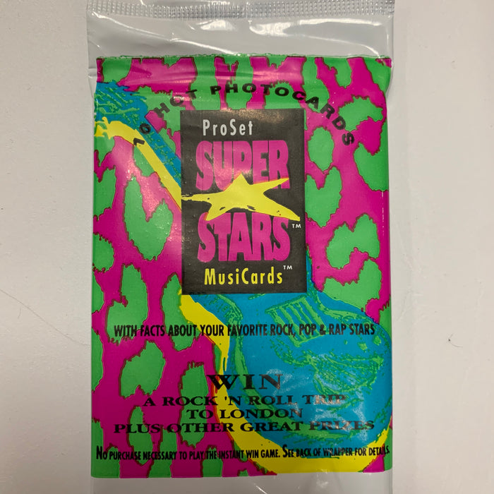 ProSet Super Stars Musicards Trading Card Pack Vintage Trading Cards Heroic Goods and Games   