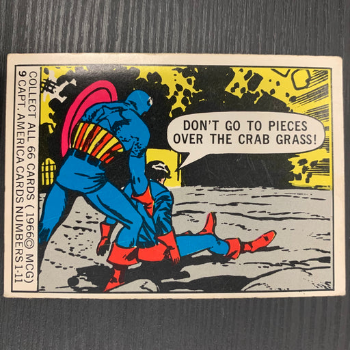 Marvel Super Heroes 1966 - 09 - Captain America Vintage Trading Card Singles Donruss   